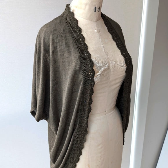 Pink Rose - Short Sleeve Cardigan - Picture 5 of 5